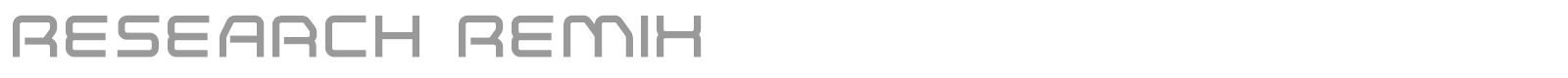 Research Remix font preview